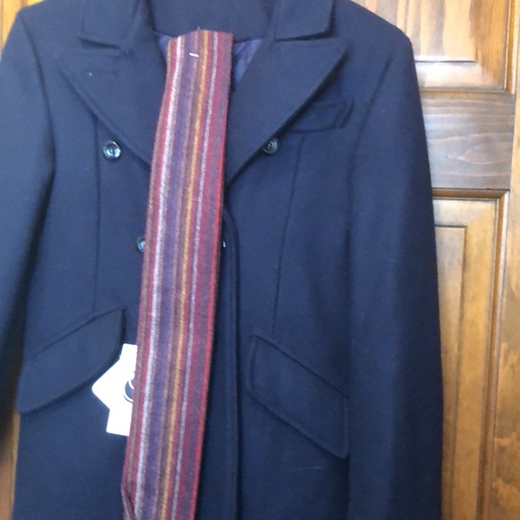 Vintage Wool Blend Size 12 Girls Pea Coat - Picture 8 of 9